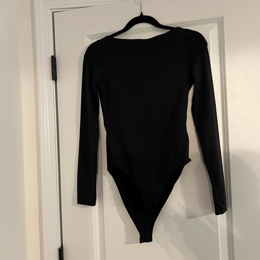 H&M Classic Black Long Sleeve Bodysuit